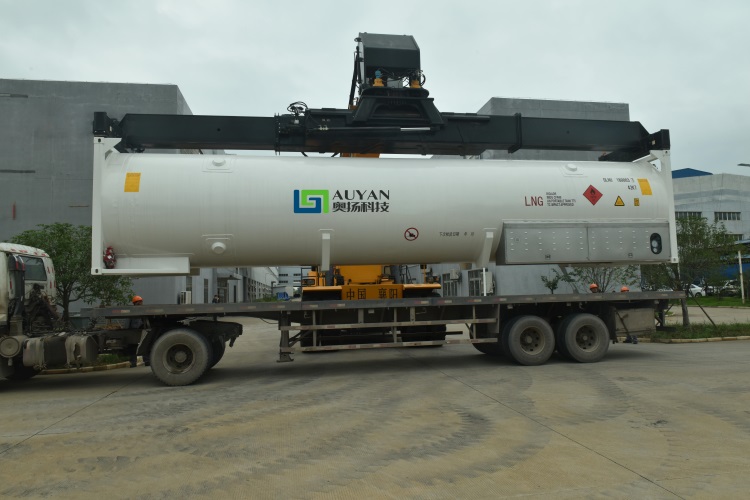 Cryogenic Storage 40ft LNG ISO Tank Liquid Natural Gas Container ...